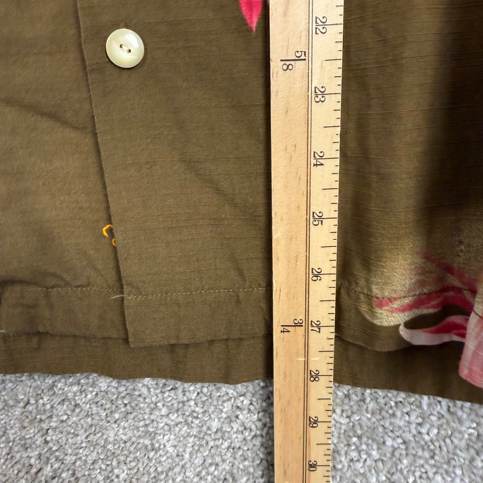 Tommy Bahama Mens Small Pineapple Silk Cotton Island Modern Fit Shirt