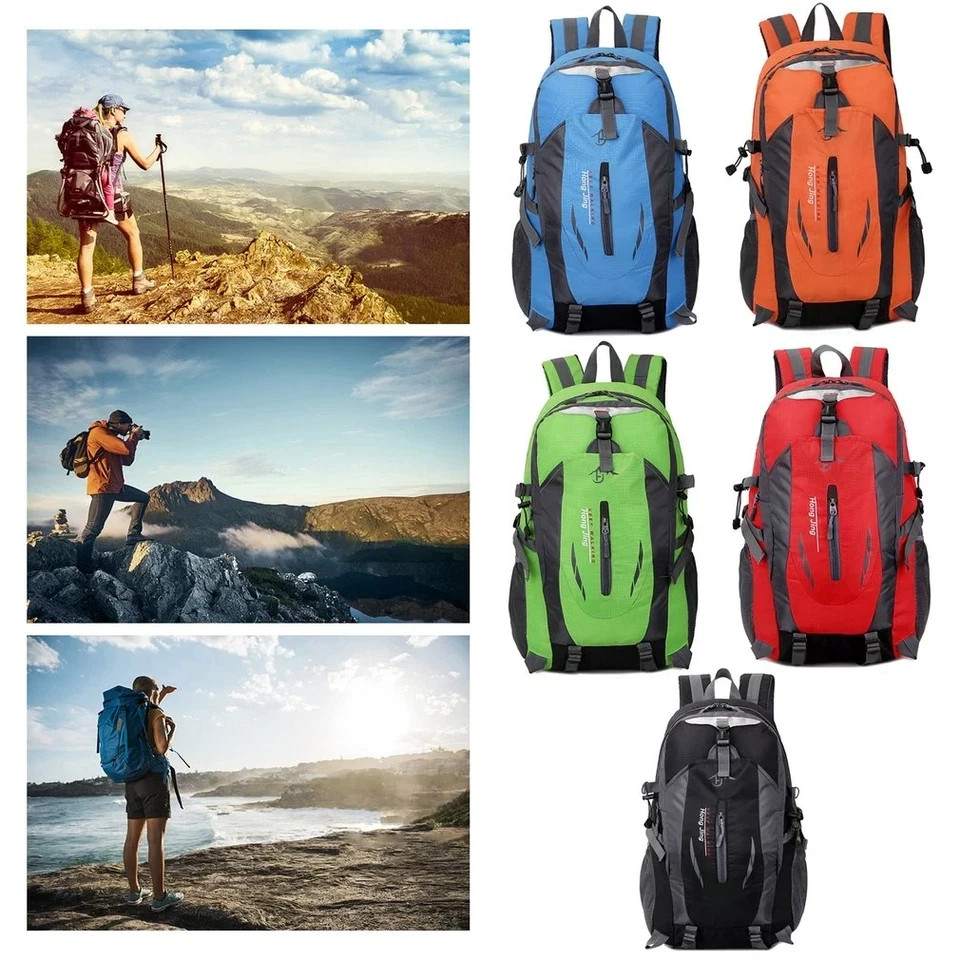 40L Men Women Travel Backpack Rucksack Camping Laptop Hiking School Book Bag