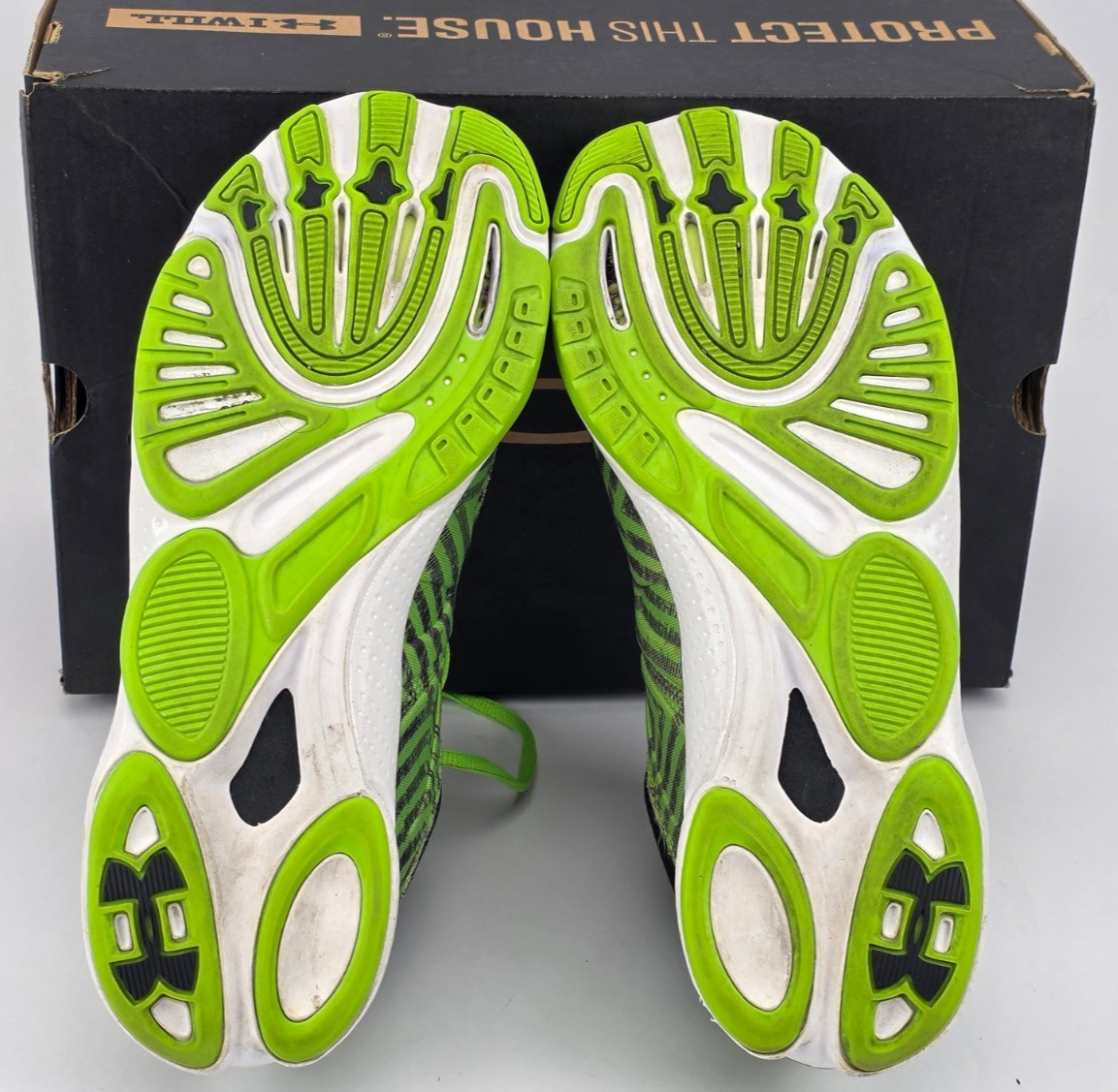 Under Armour Micro G Renegade Mid Sz 9 Black Hyper Green 1239592-004 Men’s Shoes