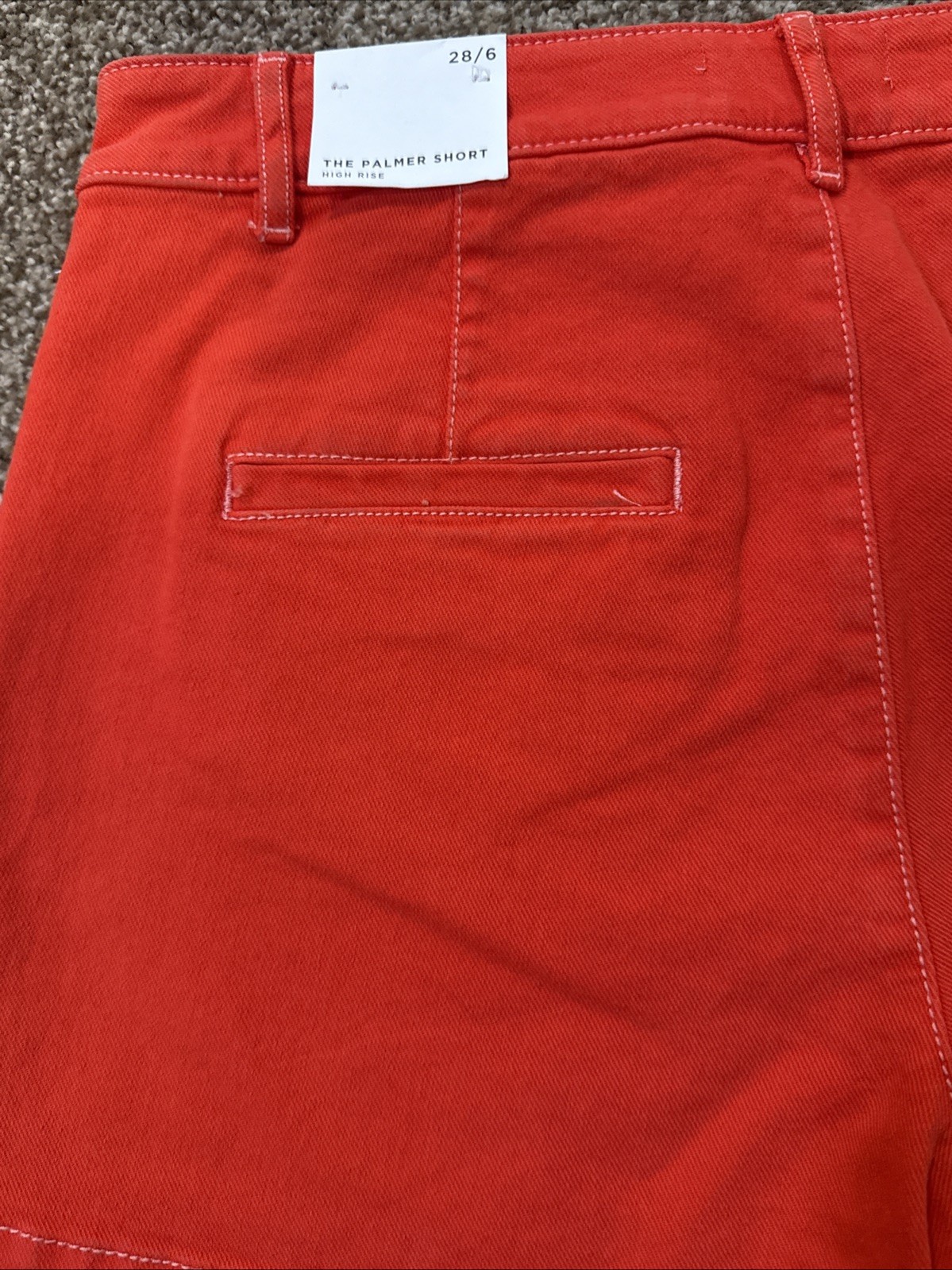 LOFT Vintage Style Contrast Stitch Hi Rise Palmer Shorts Festival Classic NEW!