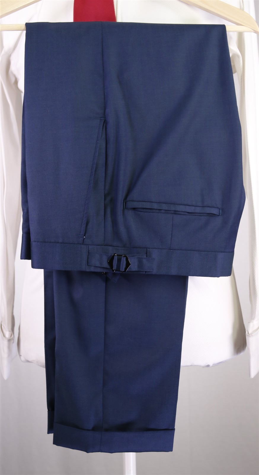 Richard James Savile Row Blue Green 2-Btn Wool Slim Fit Suit 36R