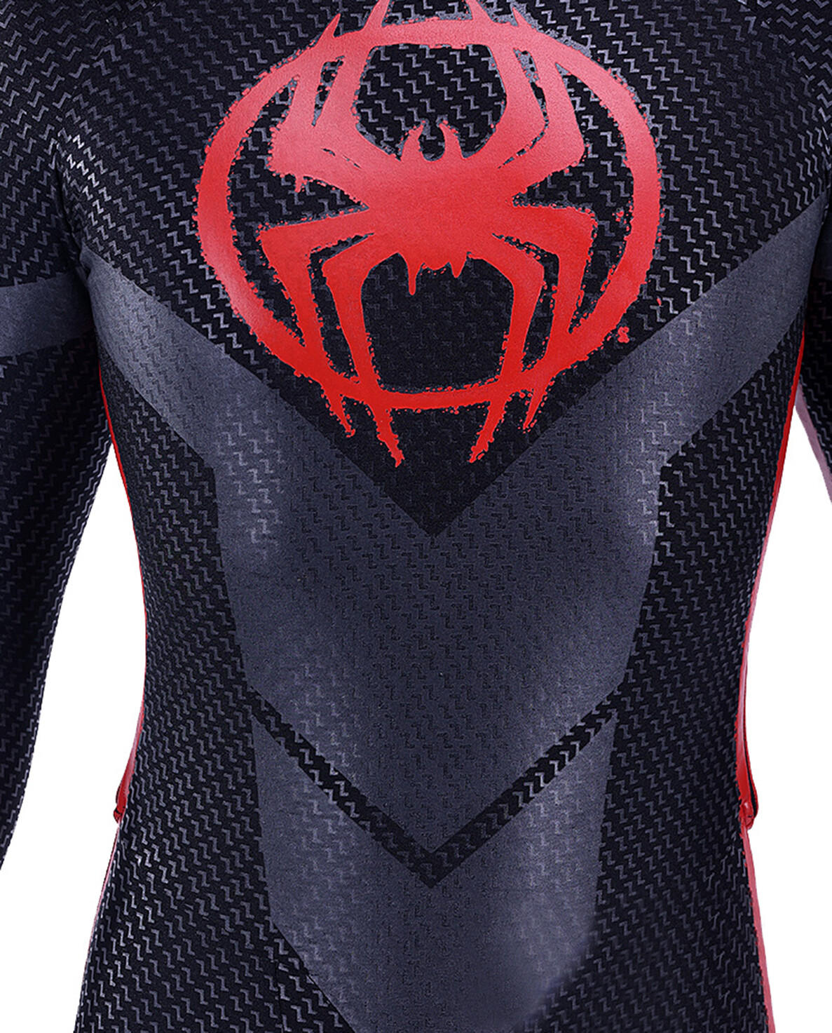 Upgraded Miles Morales Spiderman Jumpsuit Armor Suit Costume Cosplay Halloween