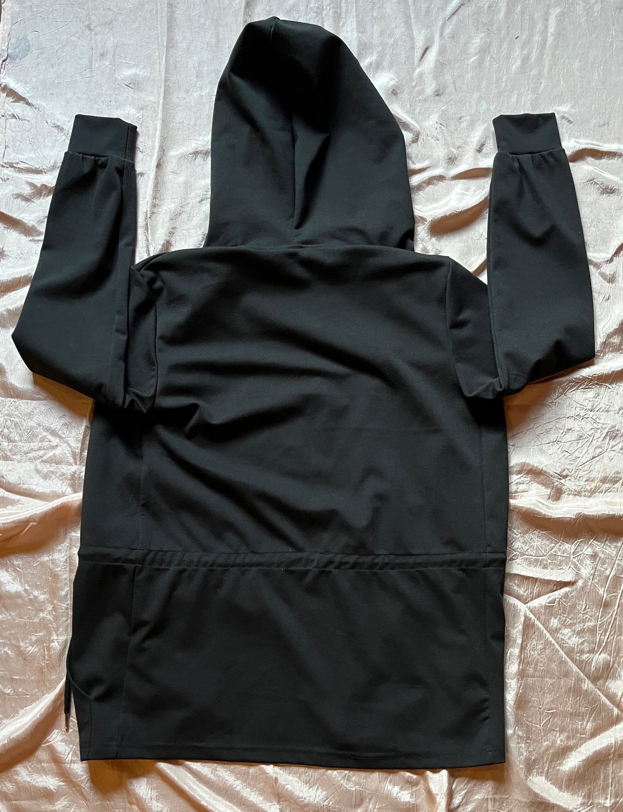 MEN’S CASUAL BLACK AOWOFS DESIGNER EURO STYLE GOTHIC ROCK HOODY MEDIUM NWT