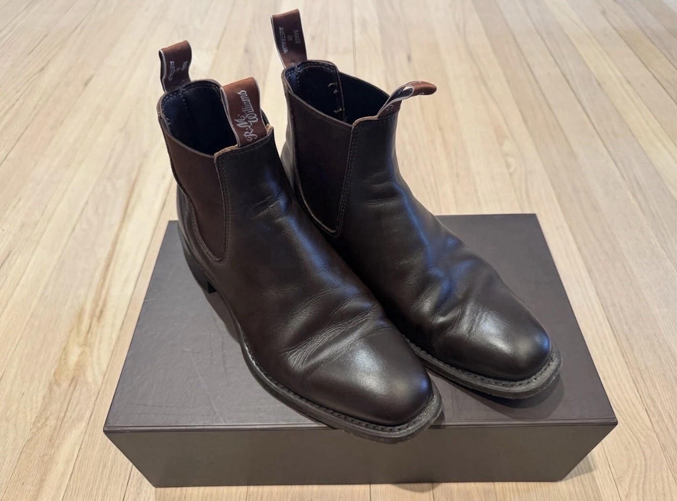 R.M. Williams Craftsman Boots – Chestnut Yearling, AU/UK 8, EU 42, US 9 Mens