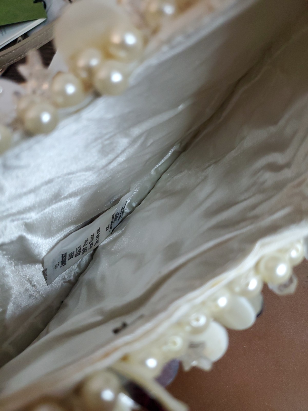 Natural Shell & Faux Pearl Beaded Shoulder Bag Purse Mermaidcore Coastal