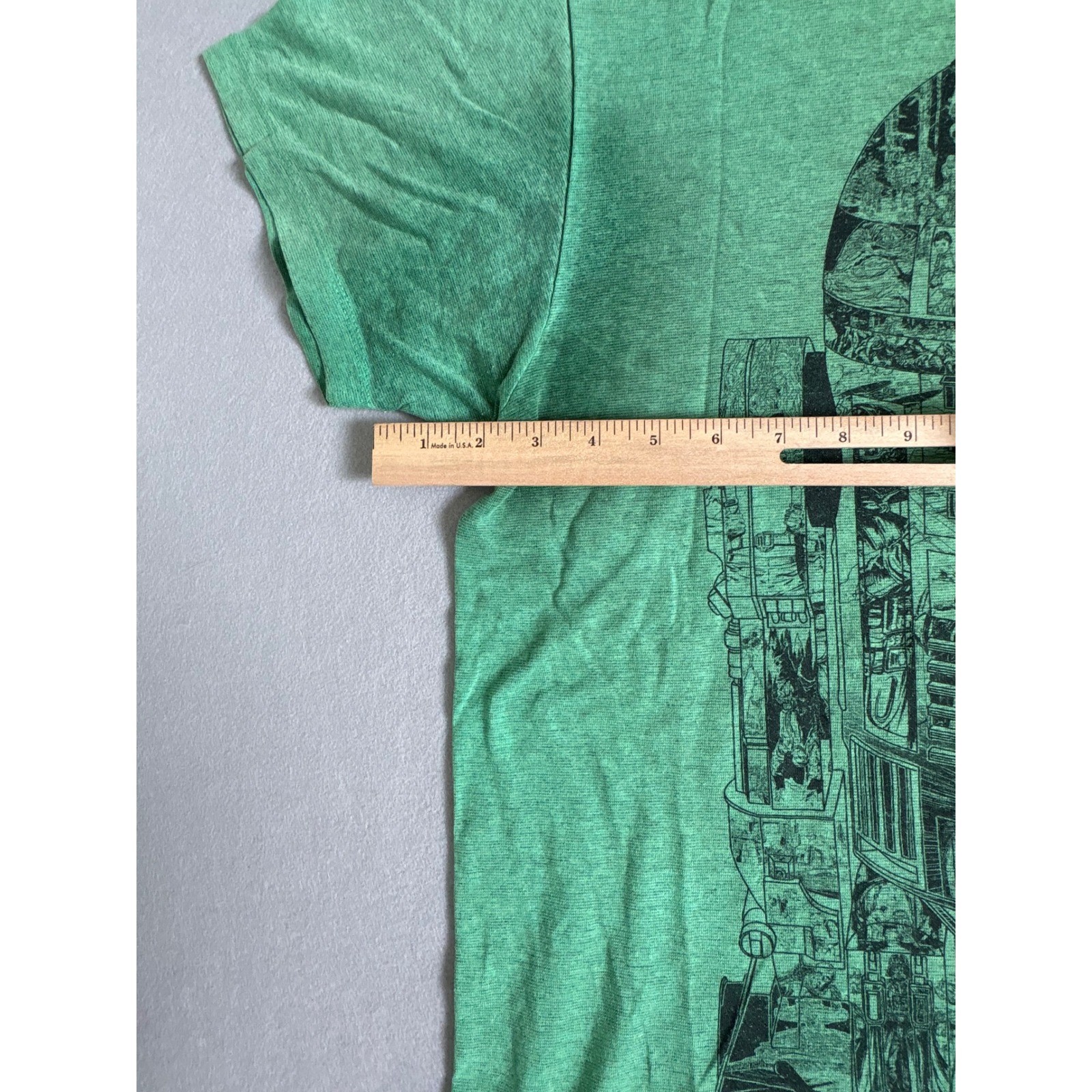 Star Wars R2-D2 Graphic T-Shirt Mens Large Fifth Sun Heather Green Short Sleeve