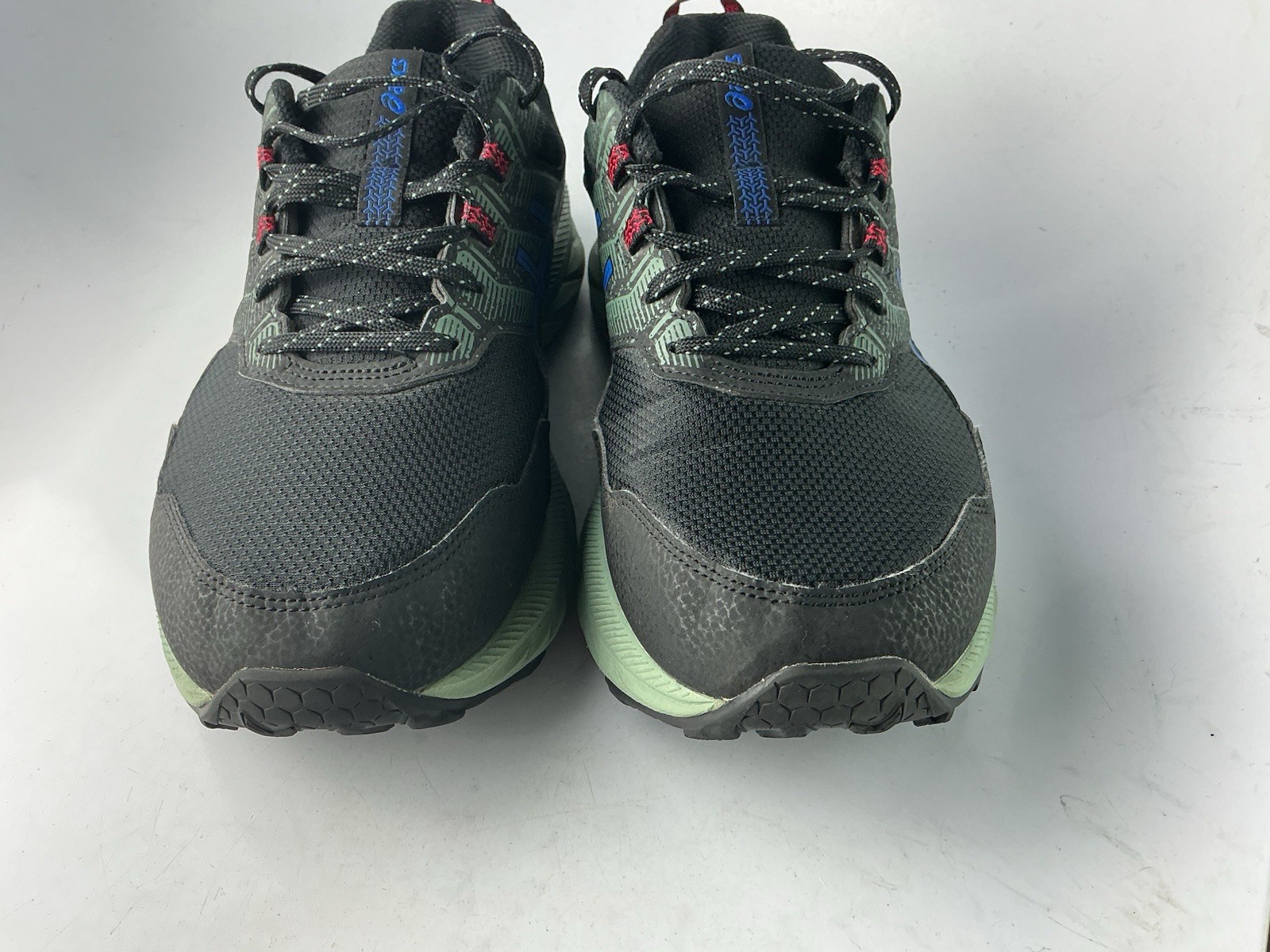 Asics Gel-Venture 9 Running Shoes Black/ Blue Sage Green Men’s Sz 9.5 Extra Wide