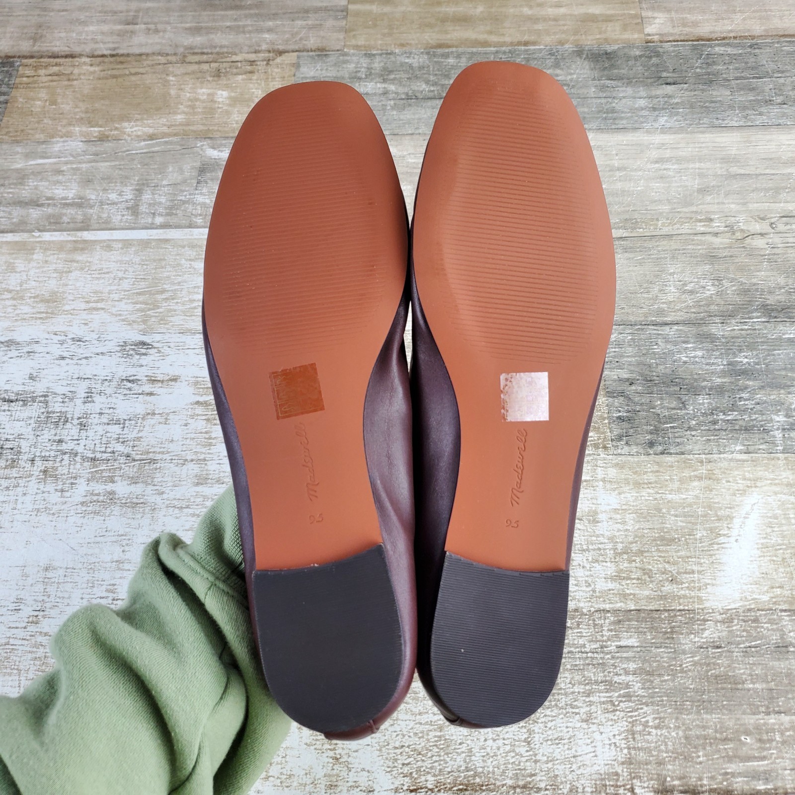 Madewell the Greta Womens Mary Jane Flats Sz 9.5 Chocolate Slip On Elastic Strap
