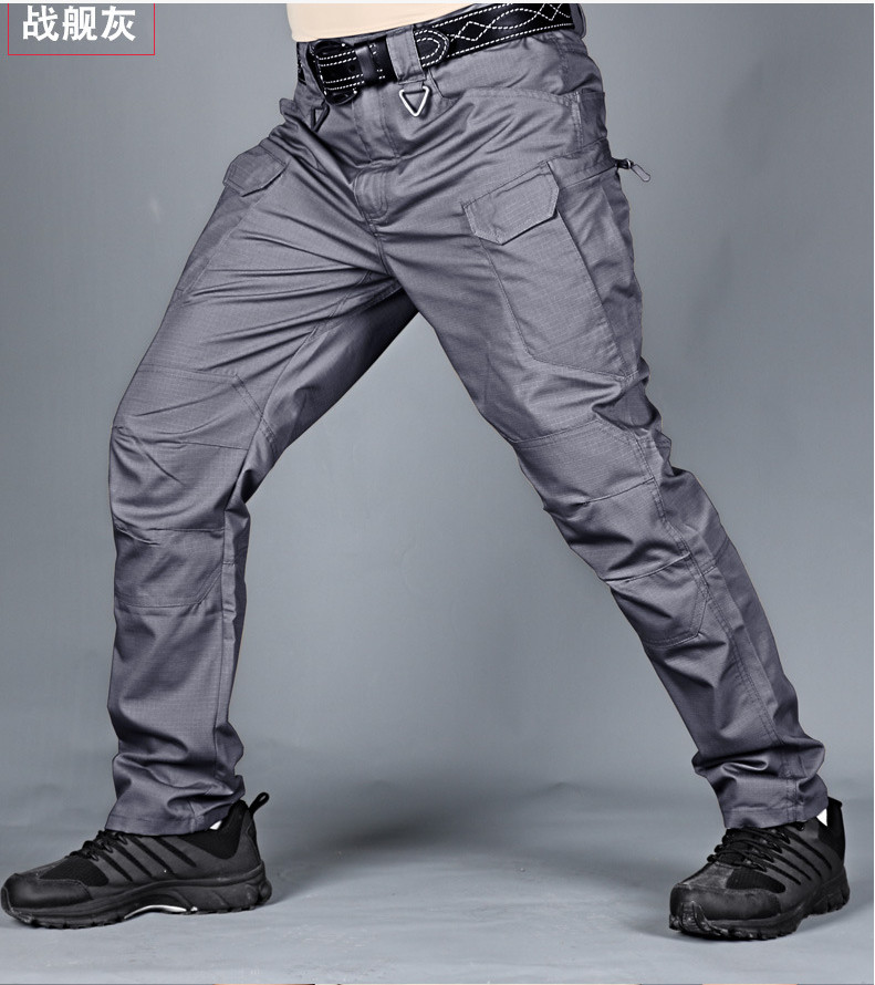 Mens Cargo Pants Work Combat Pants Outdoor Hiking Waterproof Trousers Tactical