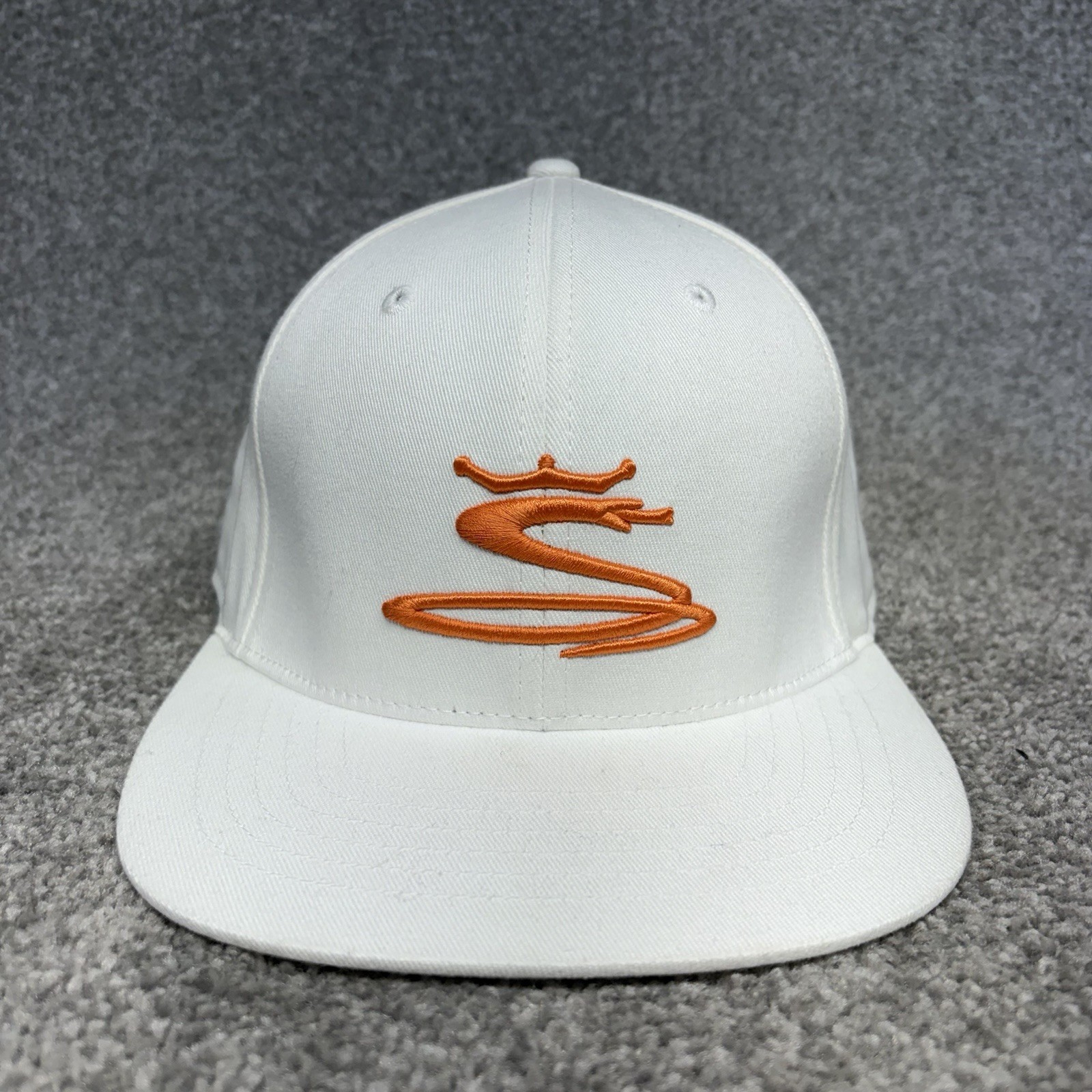 King Cobra Puma Golf Snapback Hat Cap White Orange Tour Exclusive Adjustable