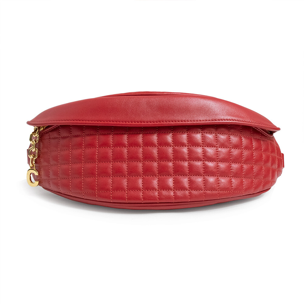 CELINE belt bag C Charm Belt bag Calfskin, Red 188153BFI.27ED