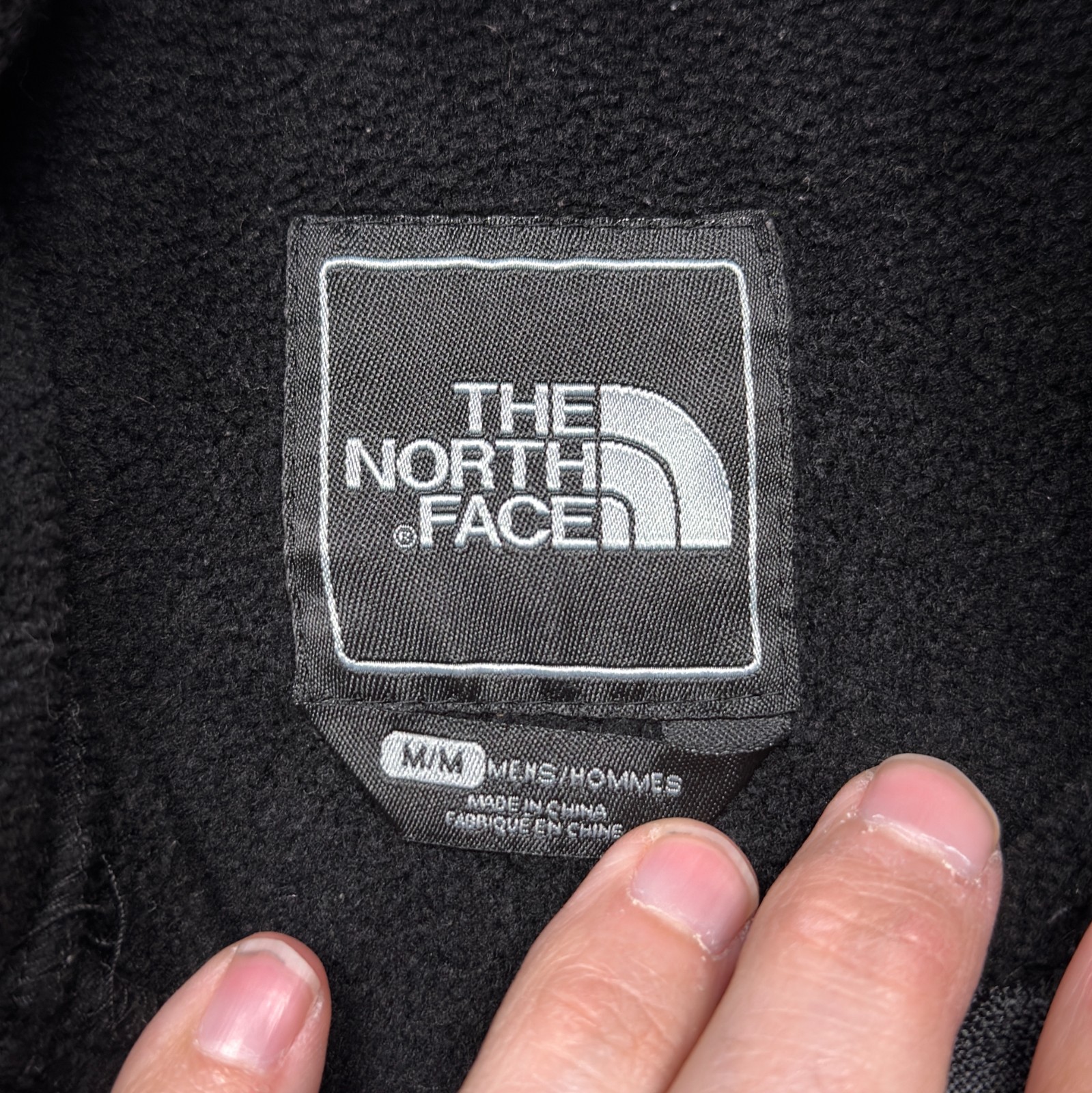 North Face Denali Fleece Jacket Mens Medium Black Full Zip Outdoor Gorpcore