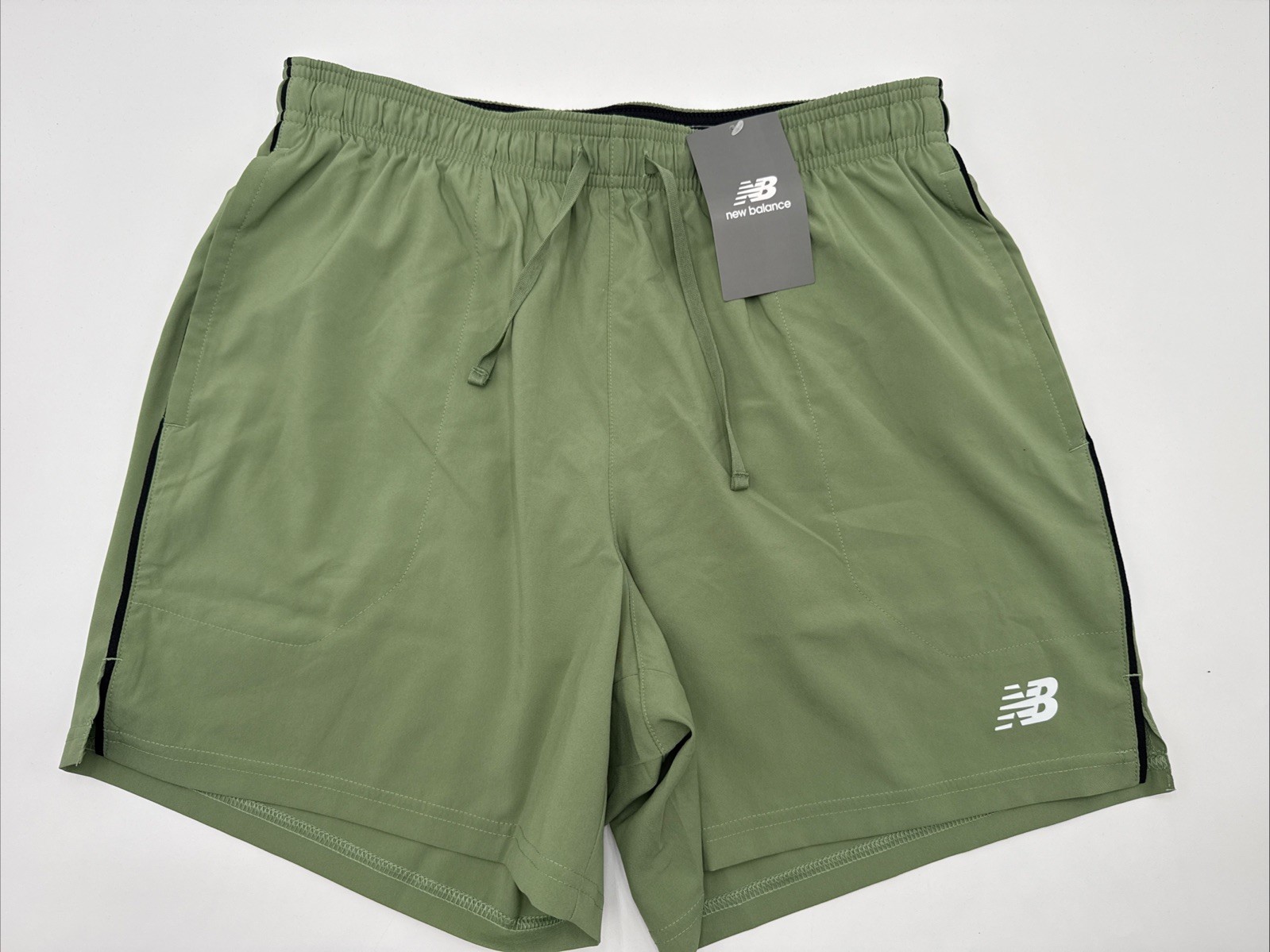 $52 New Balance Men’s Brief Running Shorts 5″ – Oregano – Medium – New With Tags