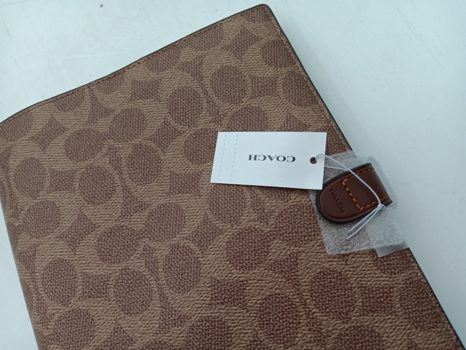 COACH | Notebook In Signature Canvas | Gold/Tan/Brown | CZ198