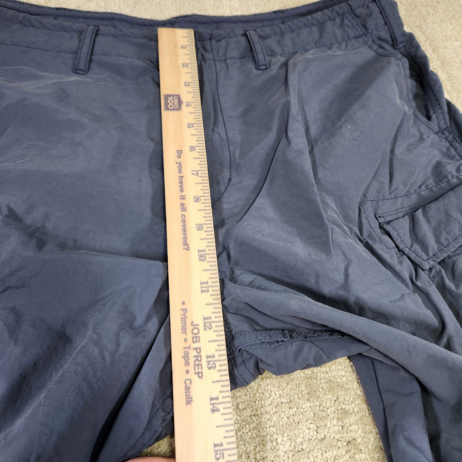 American Eagle Parachute Pants Men Large Gray Baggy Woven Y2K Stretch