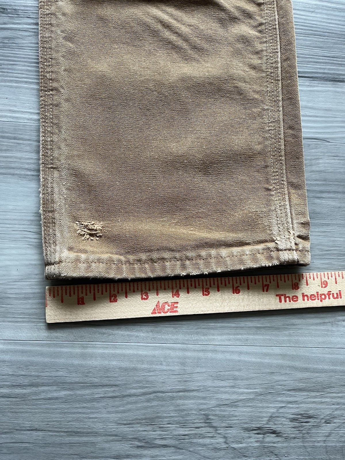 Vintage Carhartt B01 BRN Double Knee Pants 30×30 Made In USA -Distressed & Faded