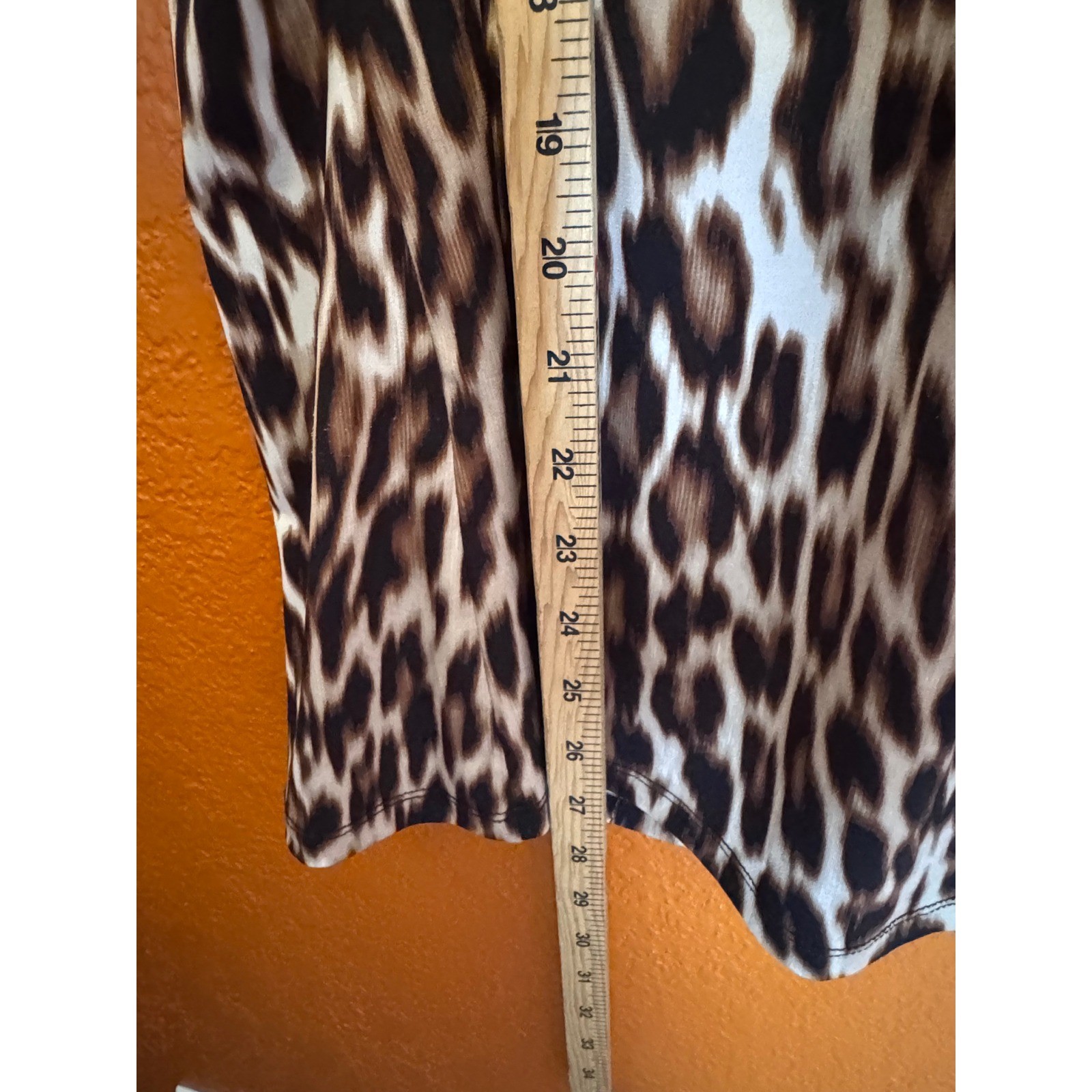 Worthington Womens 3X Leopard Print Short Sleeve Pleated Scoop Neck Blouse Top