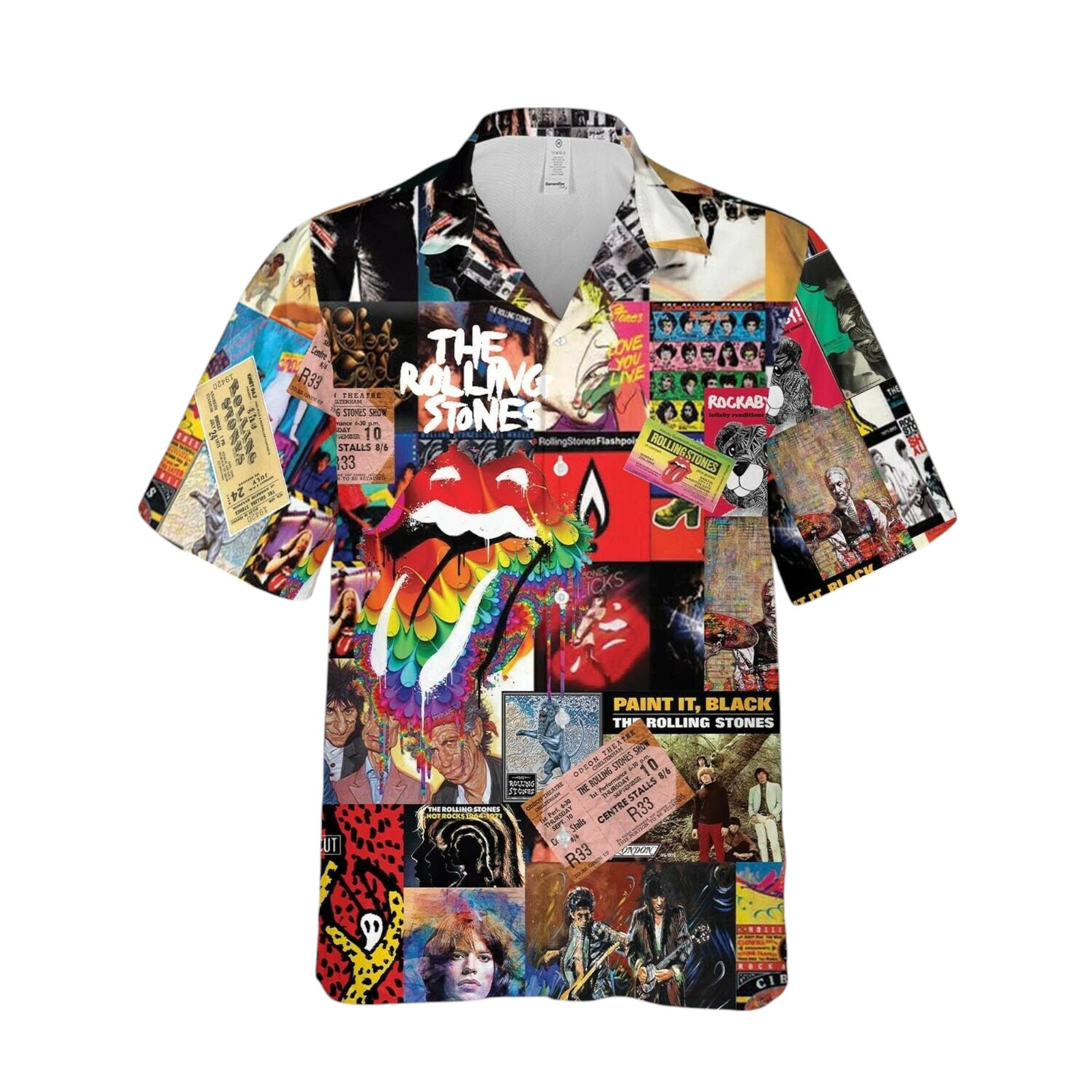 The Famous Rolling Stones Summer Hawaiian Shirt