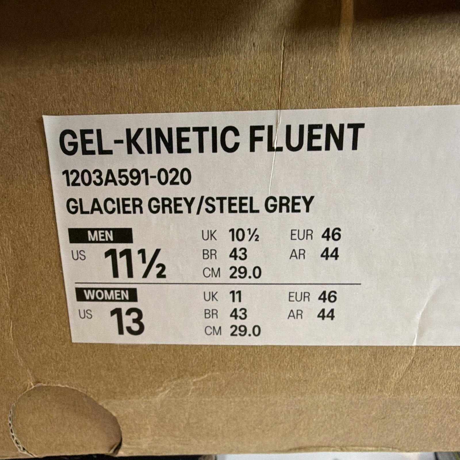 ASICS GEL-KINETIC FLUENT Men’s Sneakers Glacier Grey/Steel Grey 1203A591-020