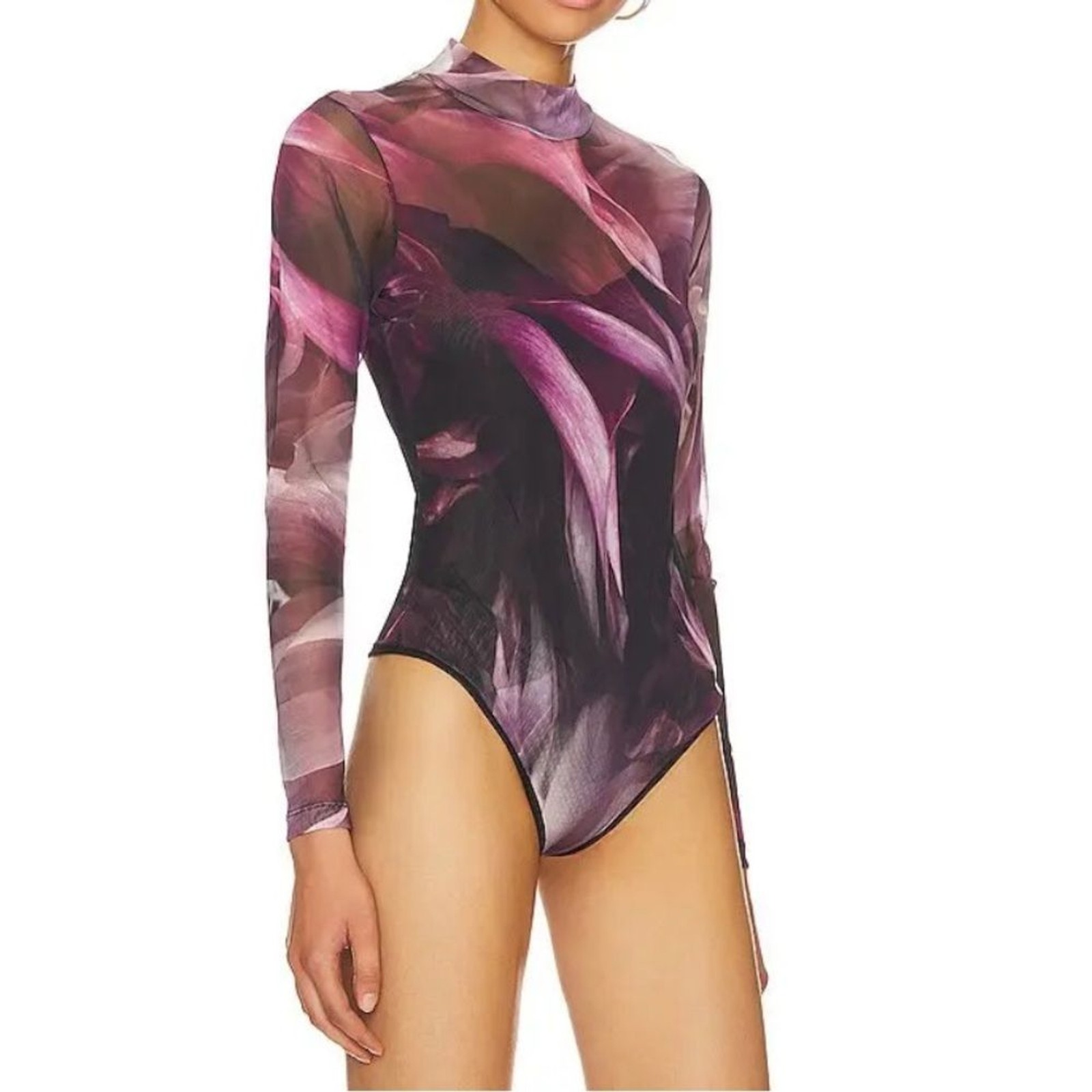 AllSaints Elia Margeaux Bodysuit in Black
