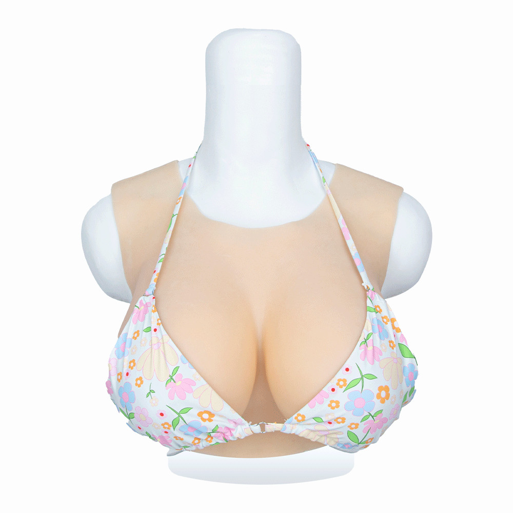 Silicone Breast Forms+Silicone Fake vagina Panties For Transgender Crossdresse