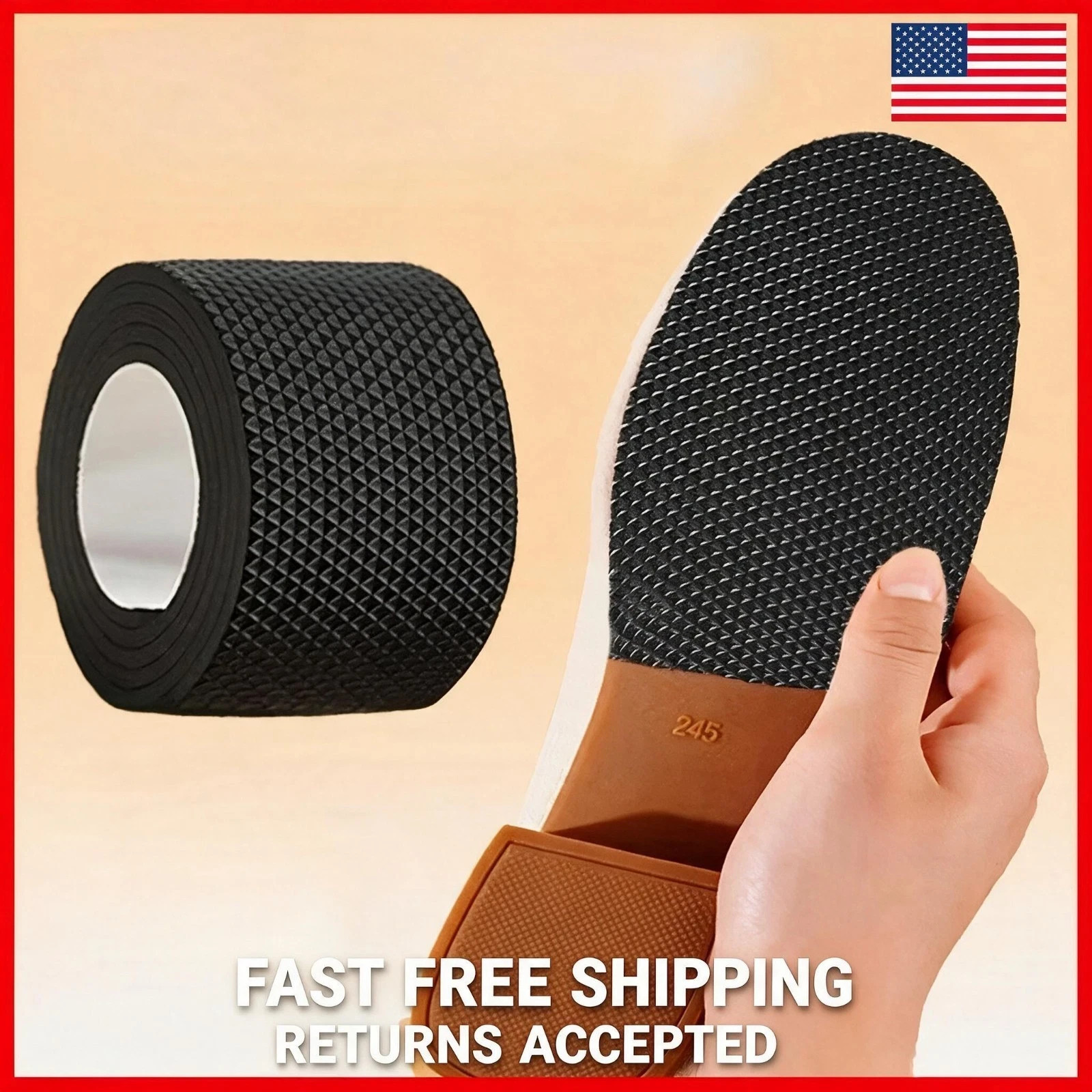 Self Adhesive Shoe Sole Protector Anti Slip Repair Tape for Heels Sneakers Boot