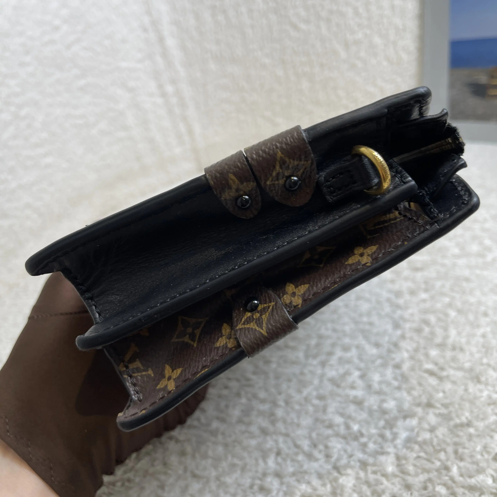 Louis Vuitton Monogram Black Trunk Clutch Soft Box Bag
