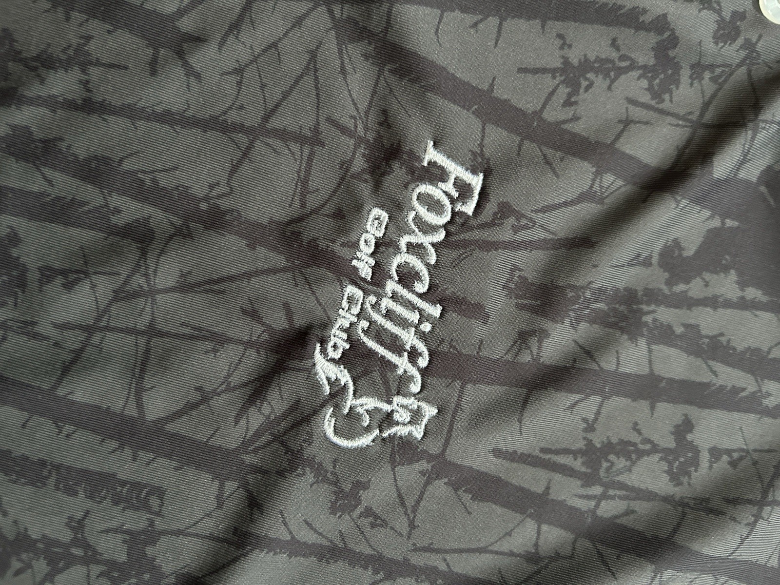 Waggle Polo Shirt Golfin’ with Squatch Mens Performance Bigfoot Large Black AOP