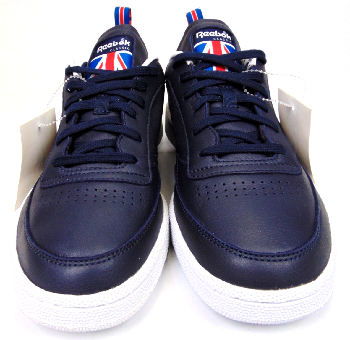 NEW! Reebok Club C 85 Casual Classic Sneakers Men’s Size 9.0 M Blue Navy Leather