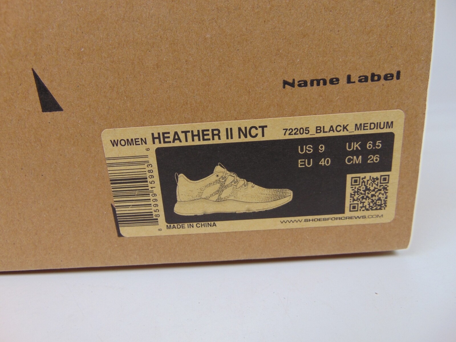 Shoes For Crews HEATHER ll Women’s Comp Toe Work Comfort Shoes Size 9.0 Black