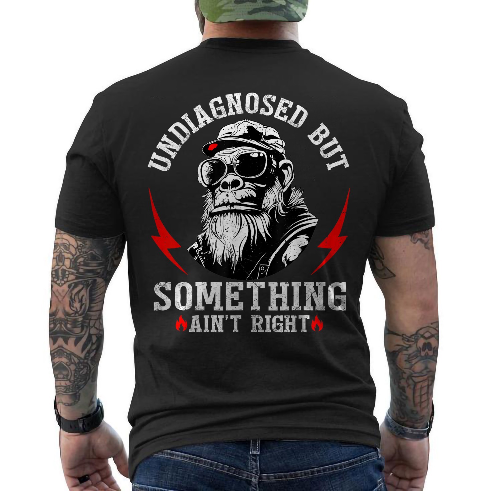 Undiagnosed But Something Ain’t Right Funny Sarcastic Humor ON BACK T-Shirt