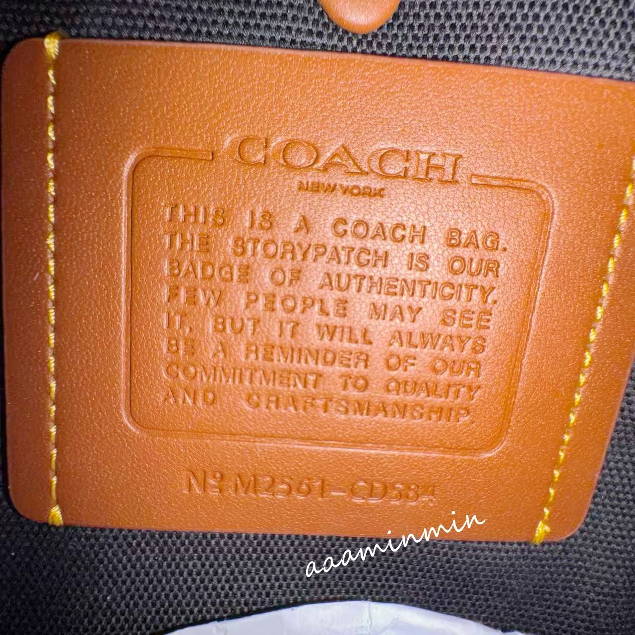 NWT Coach Dakota Crossbody Bag In Loved Leather CDS84 Black/Light Tan