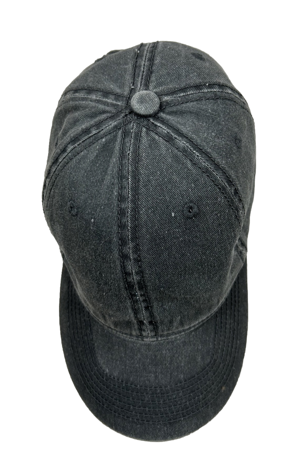 J Shang Strap Back Hat Cap Stone Washed Blue Plain No Logo