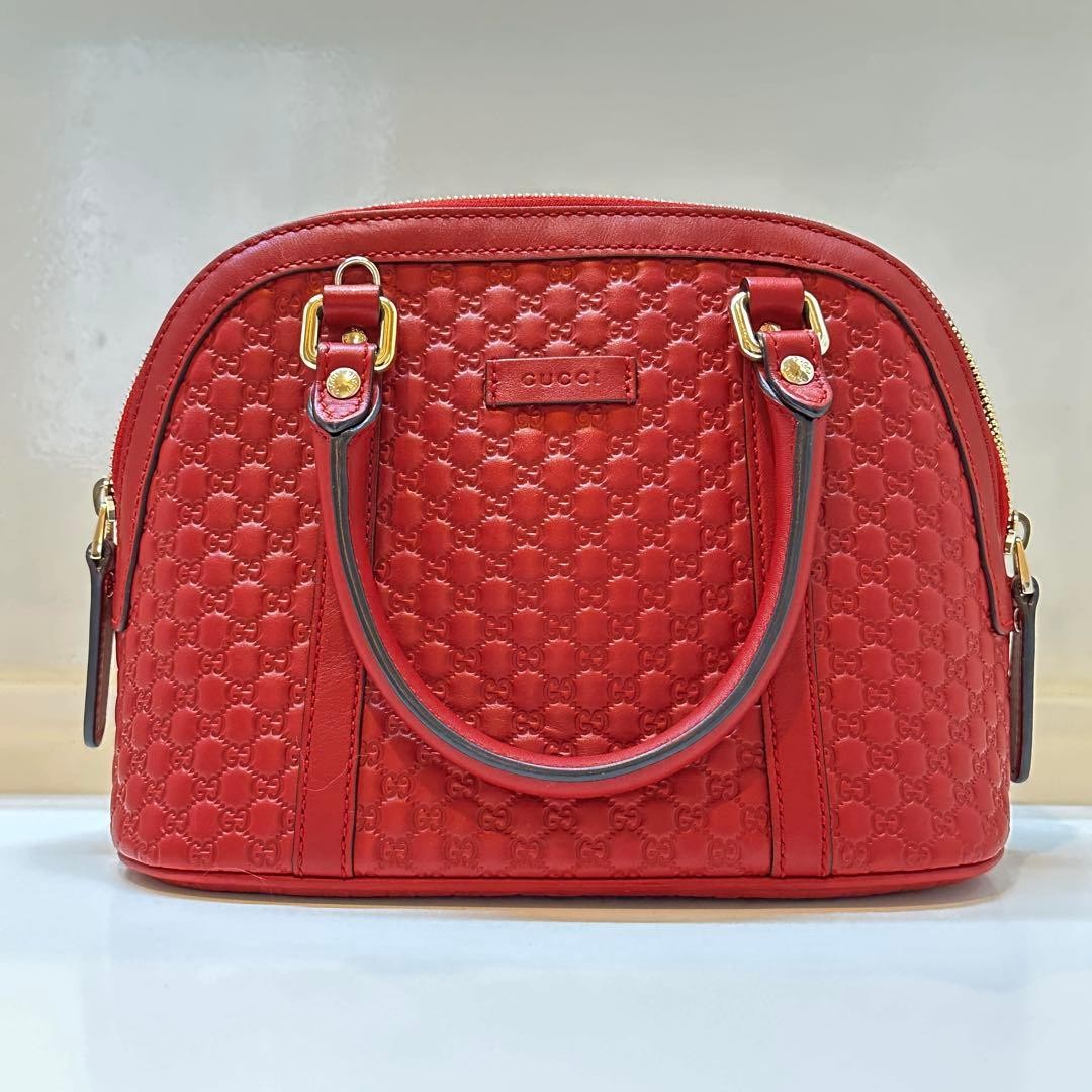 Brand new unused GUCCI micro GG shim 2WAY shoulder bag Gift Present 0611b