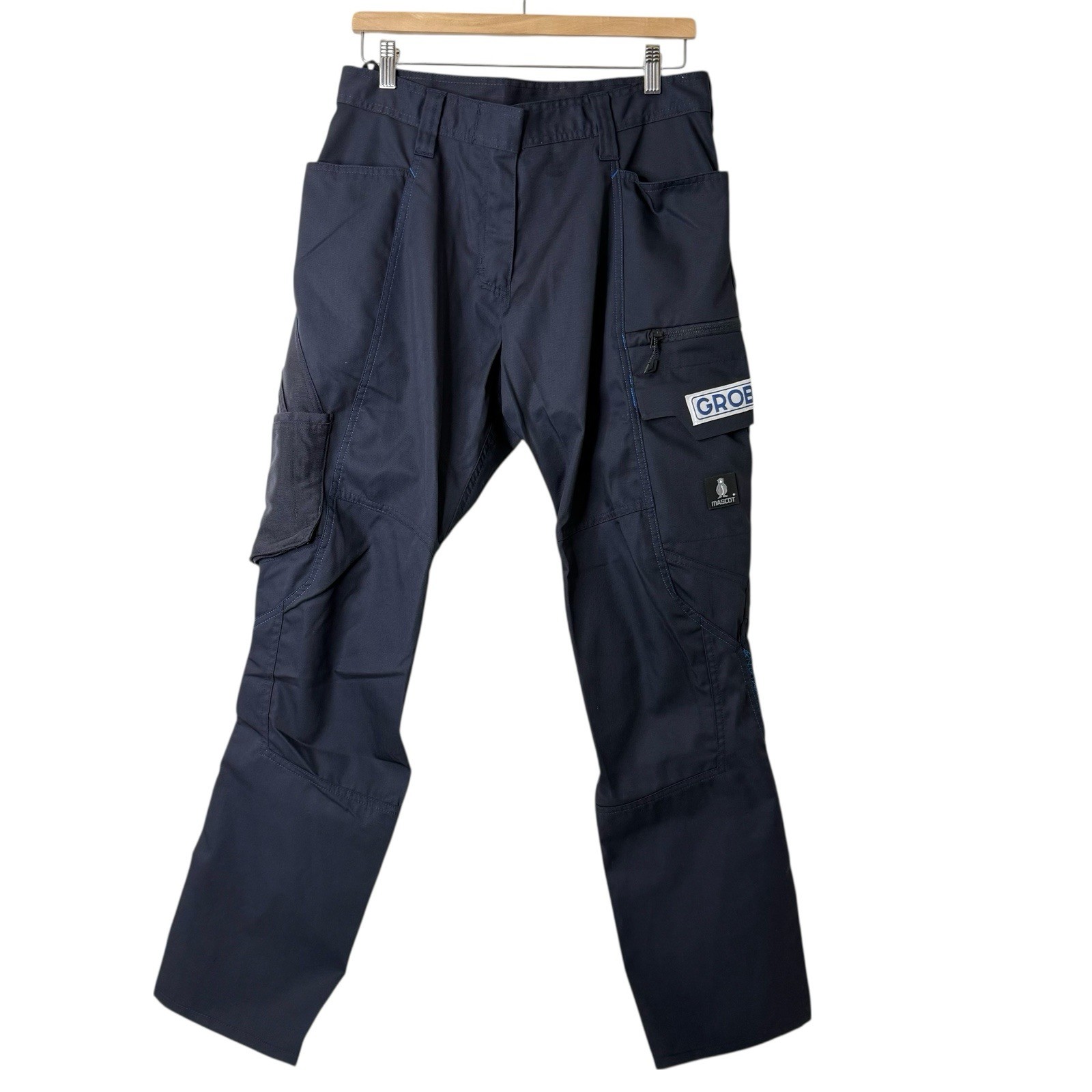 Mascot Utility Pants Mens 31×33 Navy Cargo Tactical Cordura Construction Danish