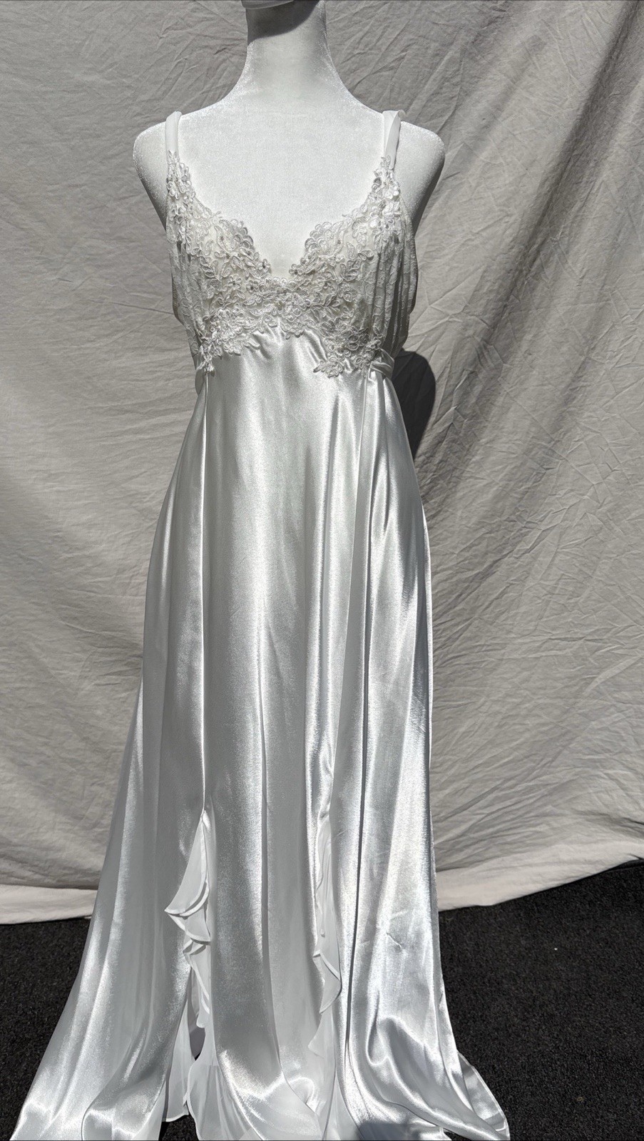 Stunning In Bloom by Jonquil Ivory Bridal Robe Chemise Set L New With Tags