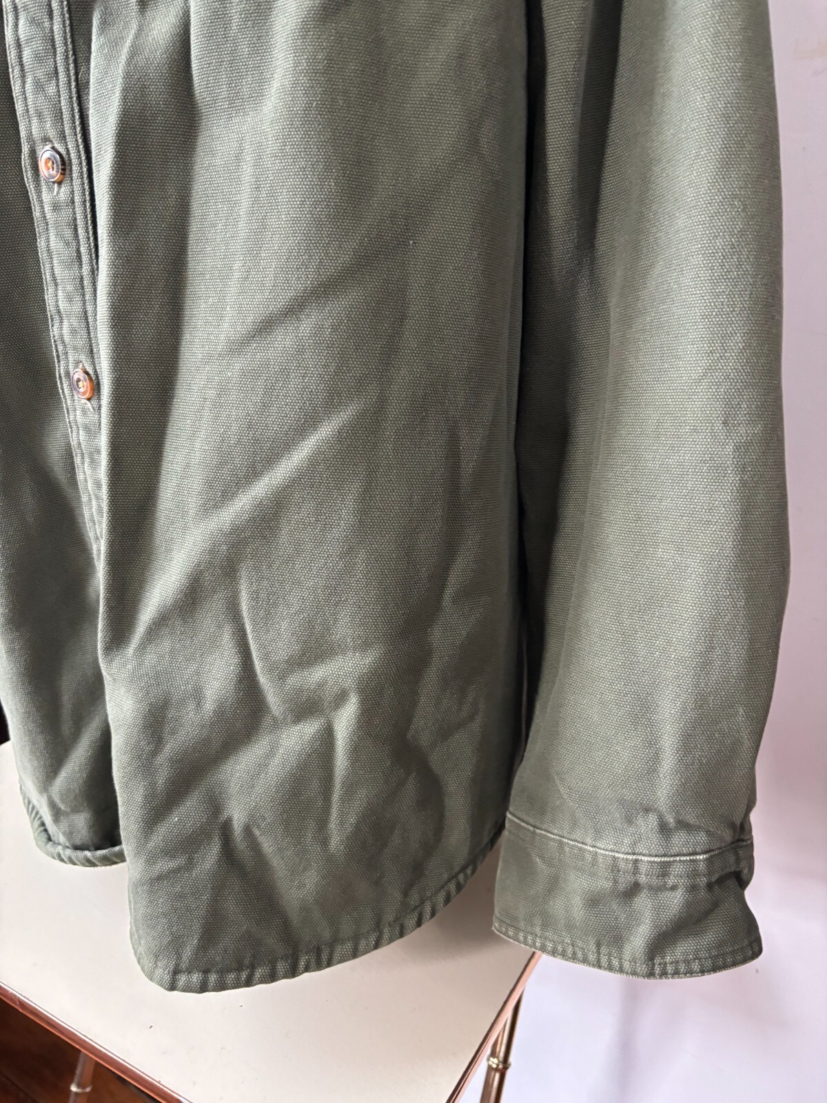Duluth Trading Insulated Fleece Lined Long Sleeve Shirt Chore Jacket Men XLT