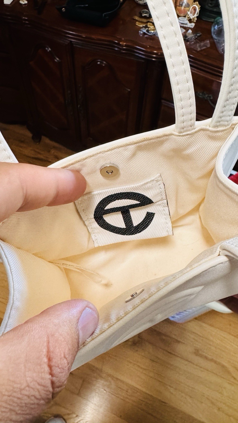 TELFAR Small White Shopping Bag Authentic