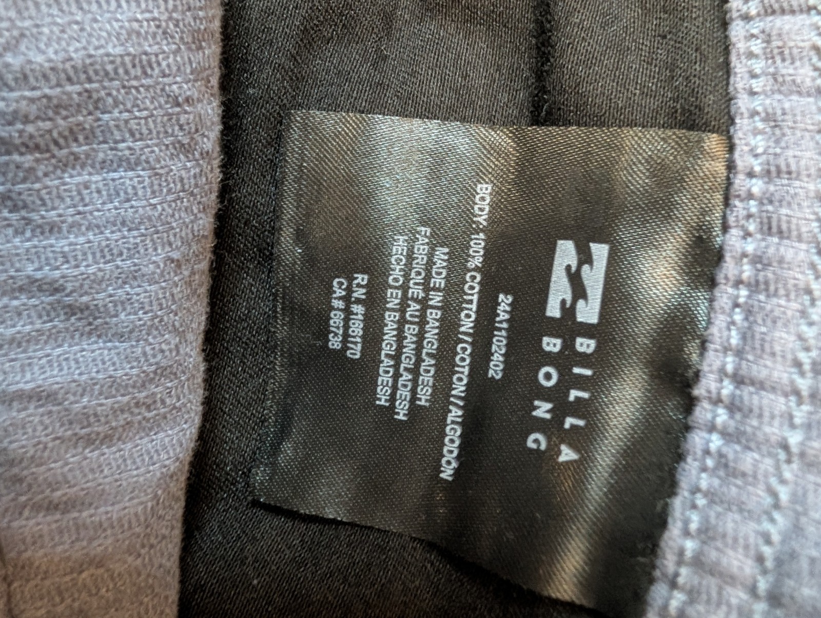 Billabong Corduroy Navy Pants 31