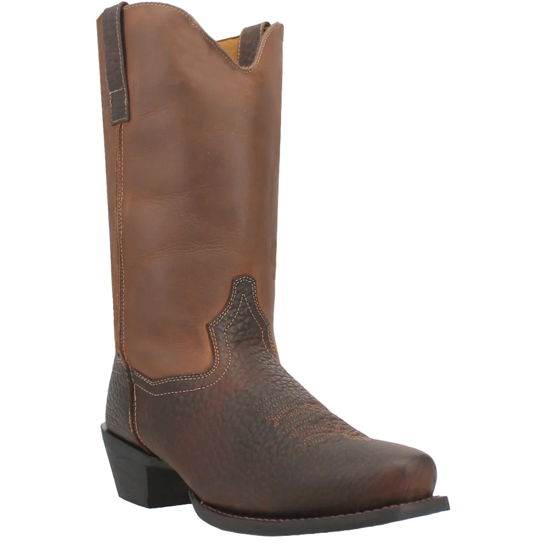 Laredo Men’s Gilly Dark Brown Leather Cowboy Boots 68449