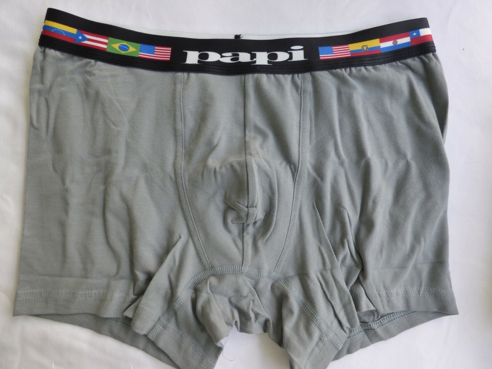PAPI Boxer Briefs New No Tags Mens Flag Waist S M L XL Cotton Stretch Underwear