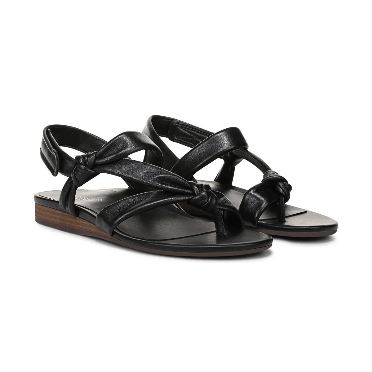 Vionic Geneva Strappy Toe Post Sandal Women’s Leather Arch Support Comfort
