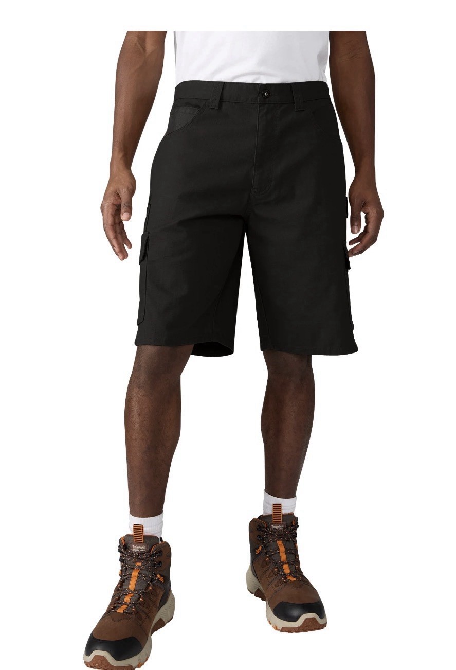 Dickies Black Ripstop Ultimate Cargo Shorts – Relaxed Fit/Temp Cooling Size 42