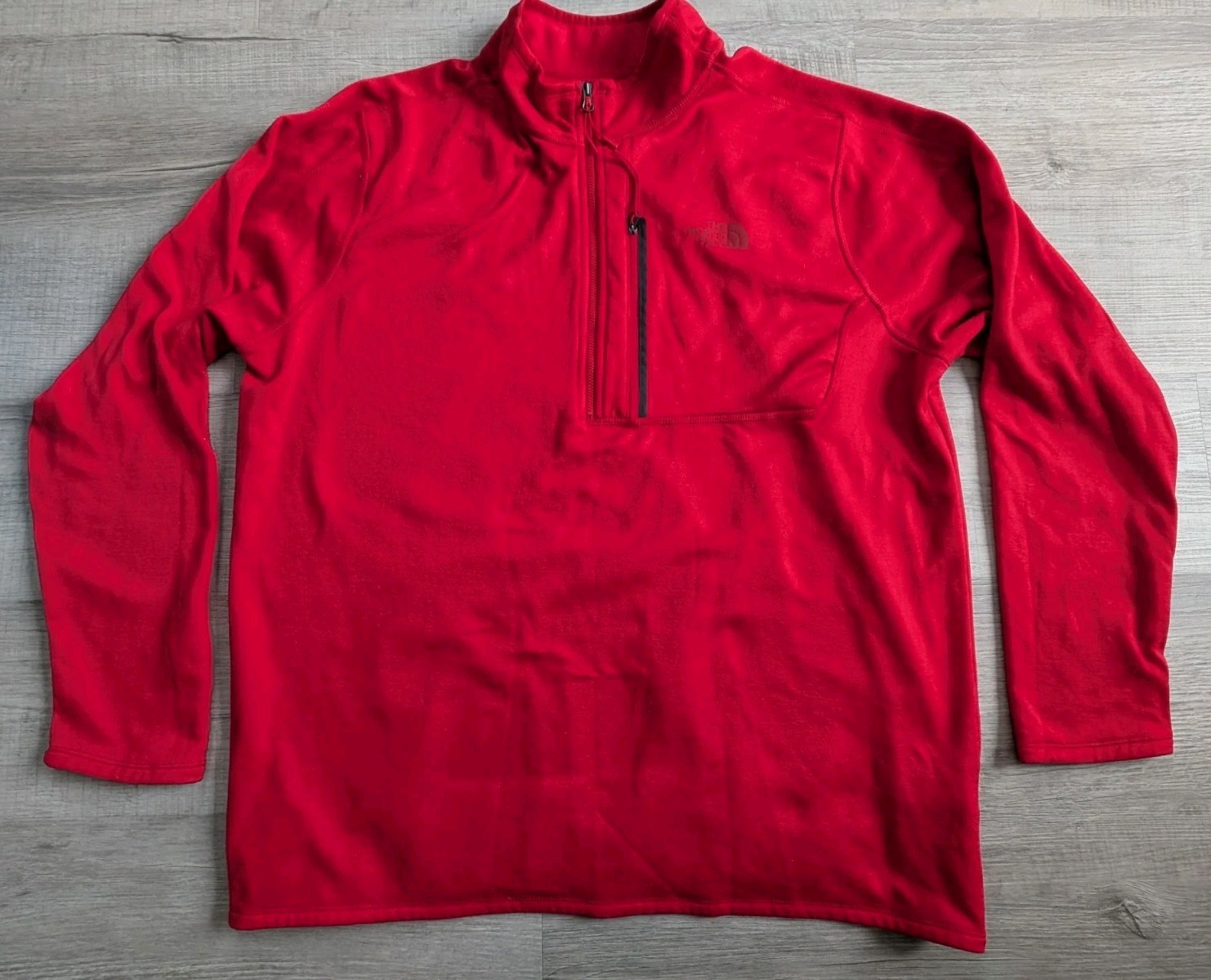 The North Face 1/2 Zip Canyonland Fleece Jacket Mens Size XXL Long Sleeve Red