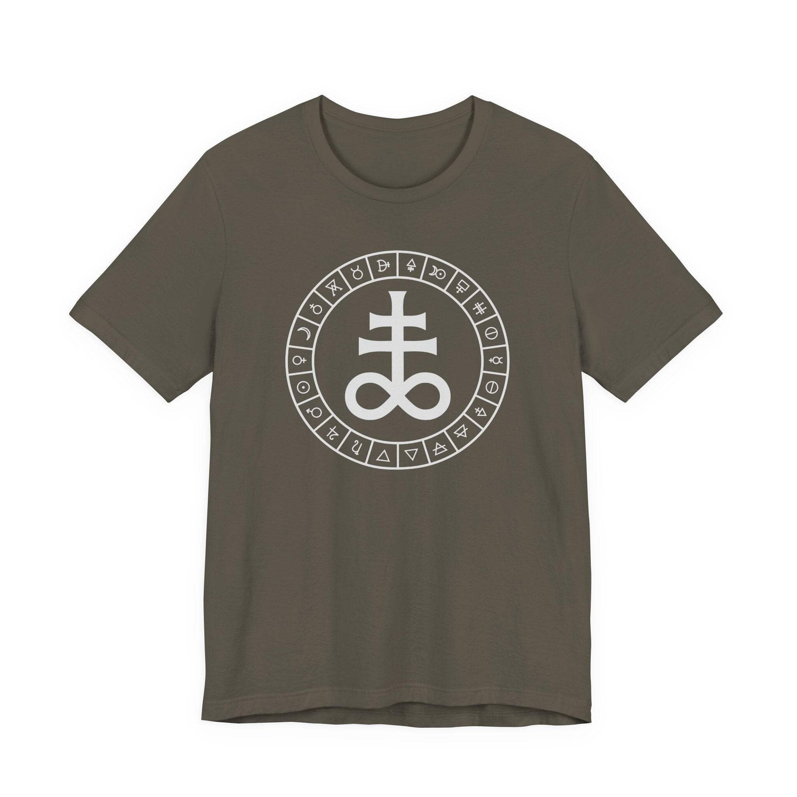 Leviathan Cross Alchemical Occult T-Shirt | Brimstone Symbol Tee Shirt Design