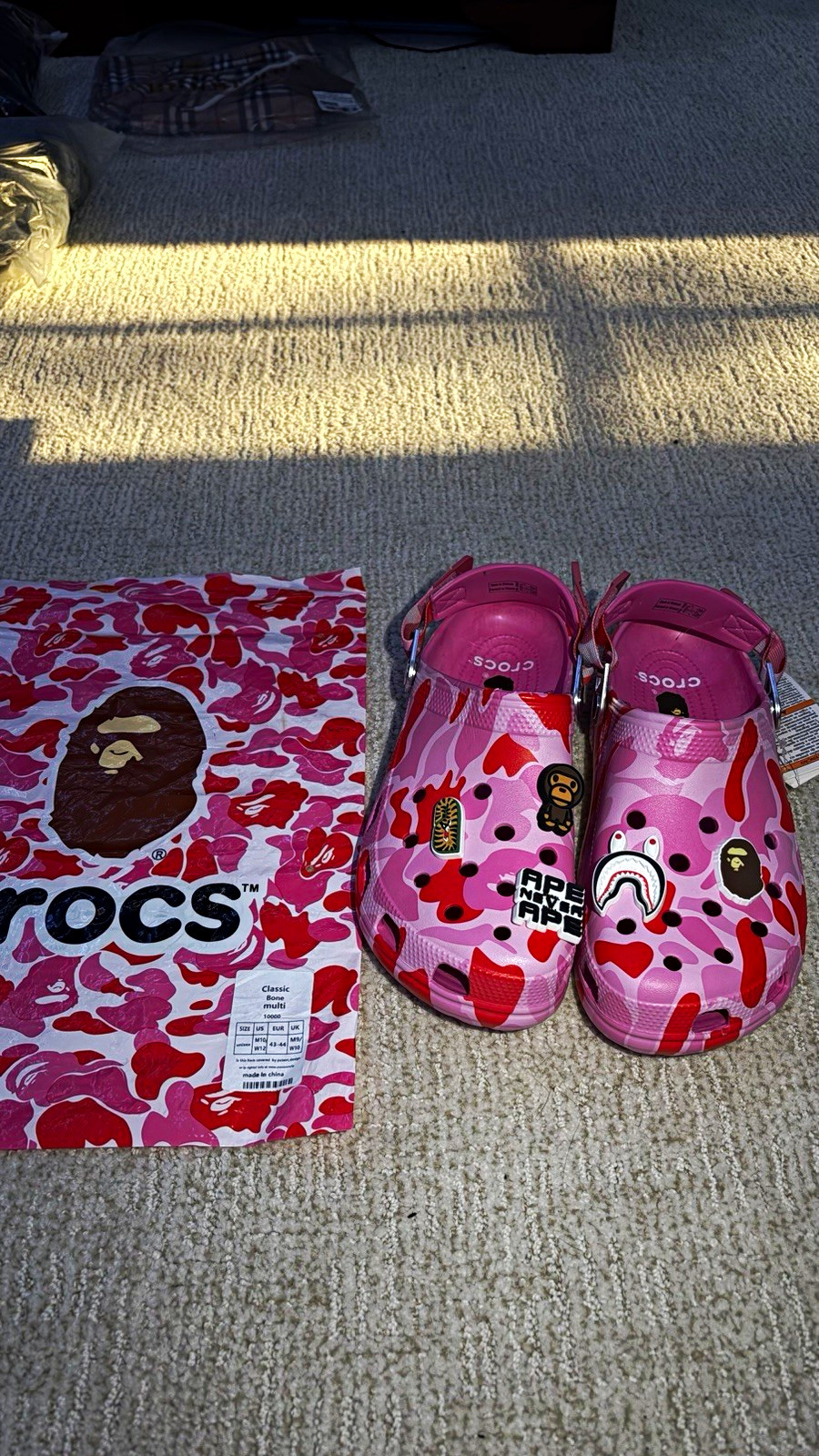 Classic Baby Milo Pink Camo Slip-On Clog US 10