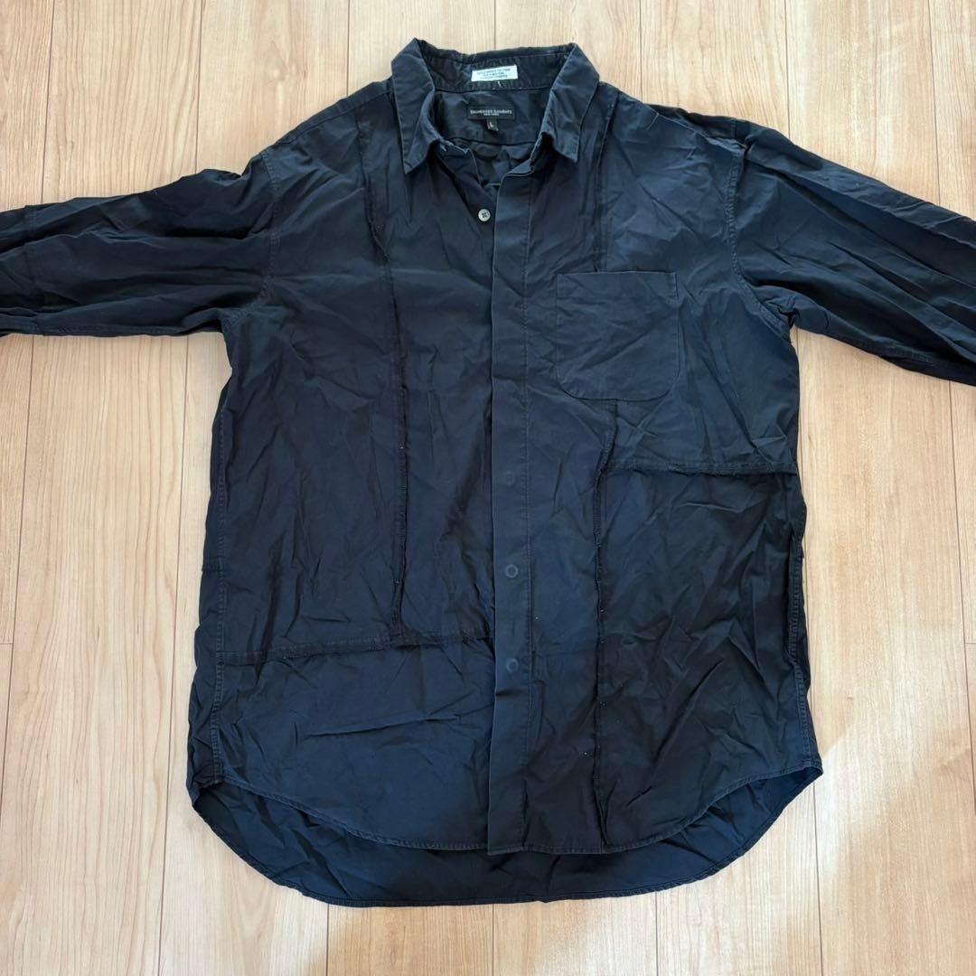 Engineered Garments Patchwork Reconstructed Black Shirt L Made in USA F/S