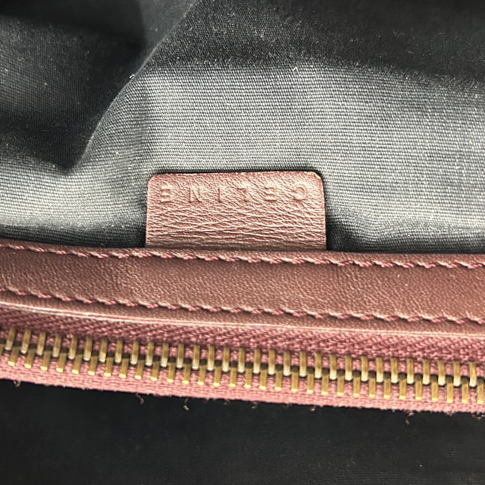 Authentic CELINE Macadam Boogie Bag Suede Leather Tote Bag