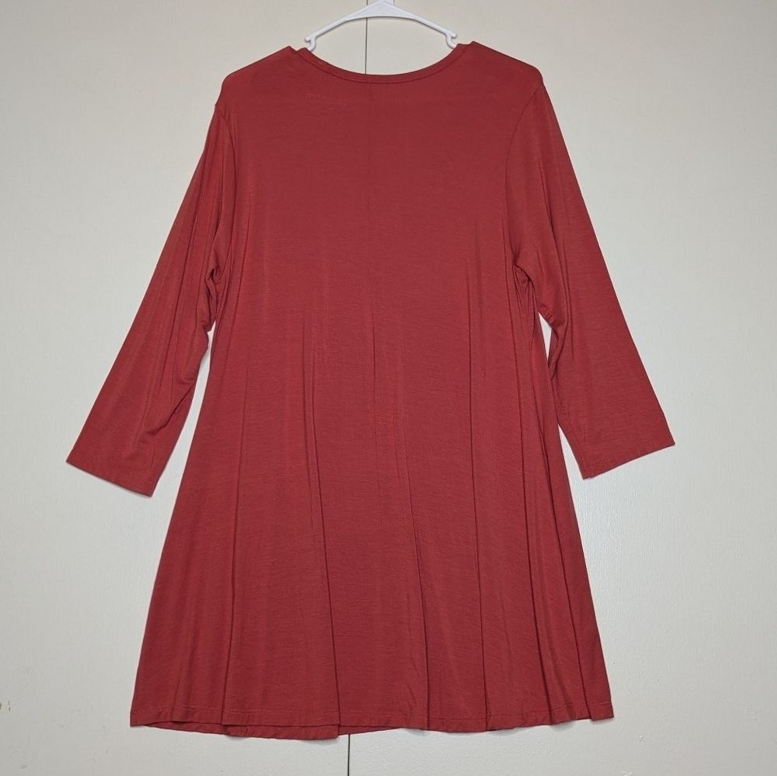 Soft Surroundings Heavenly Soft Keyhole Tunic In Terracotta