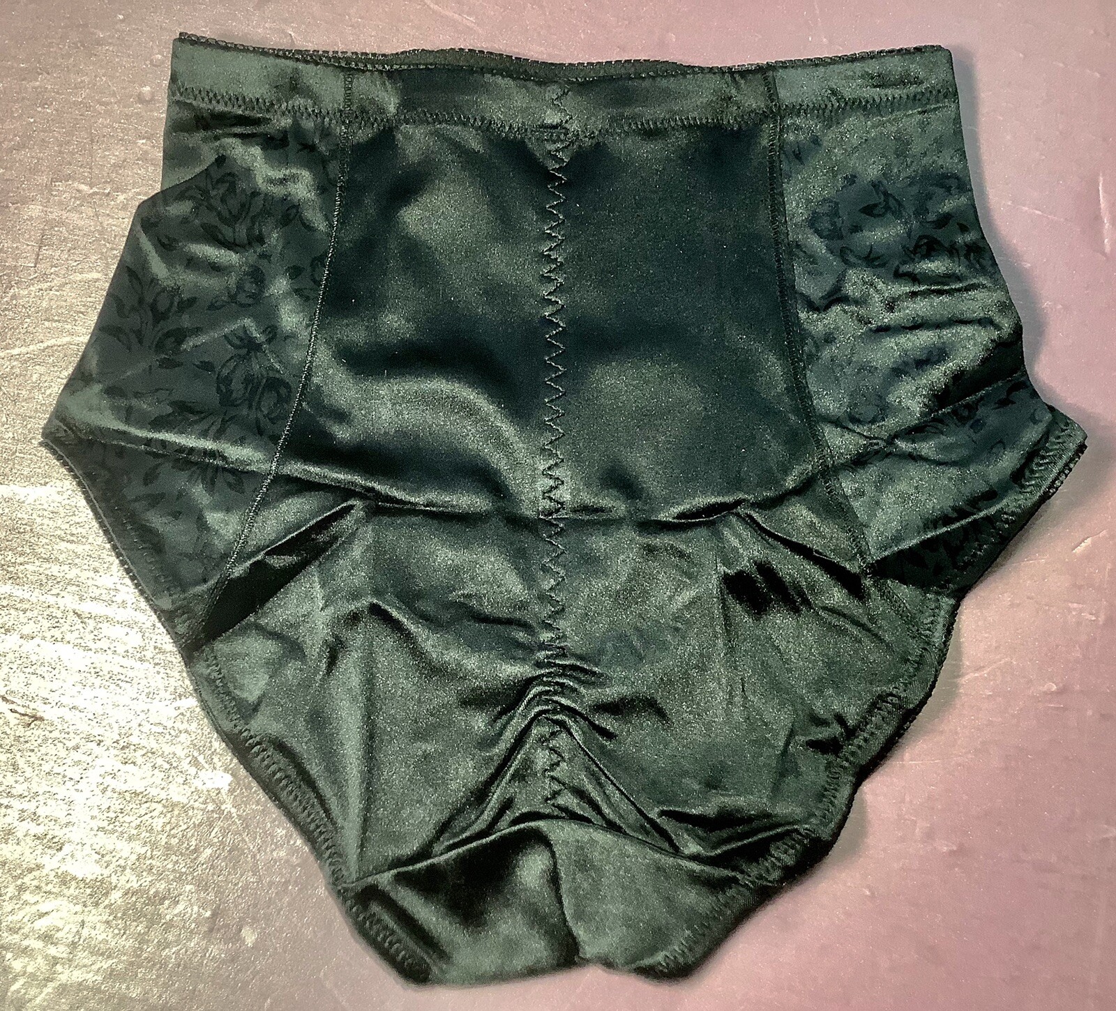 Women Control Panties Briefs EVA CERVANTES XL Black SturdySatin AppearanceGlossy